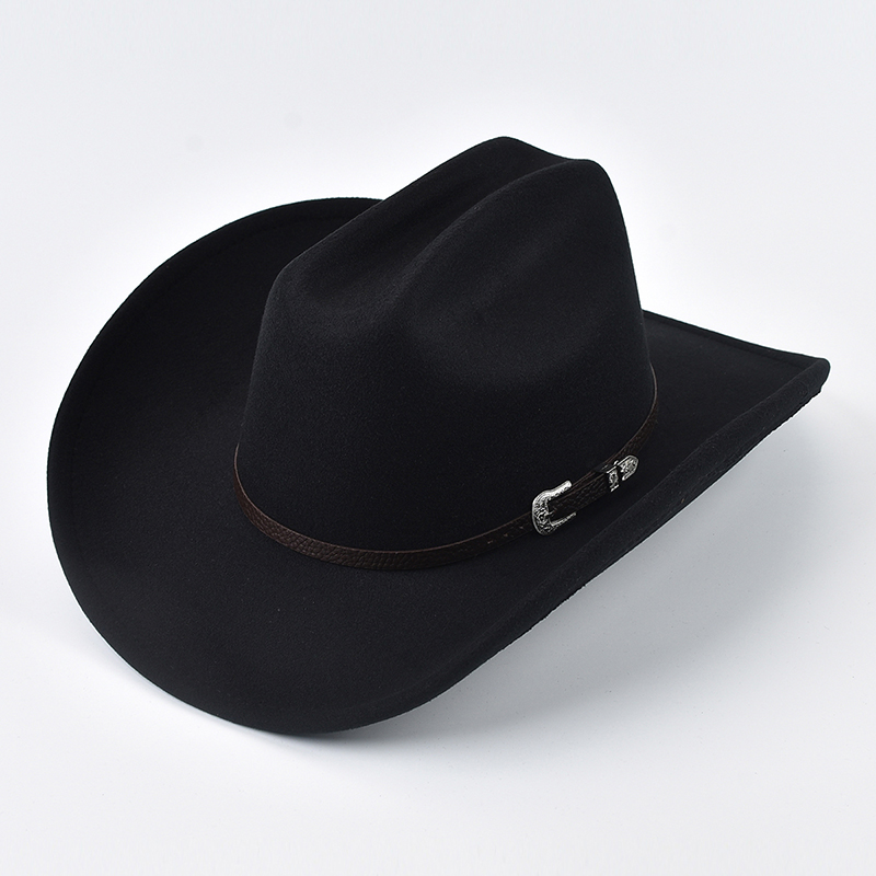 Cowboy Hat Straw - Cappello da cowboy occidentale unisex con